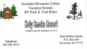 Holy Smoke Rv Park bus card